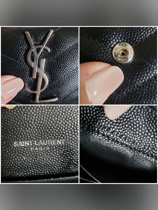 Authentic Pre-owned Yves Saint Laurent Envelope Compact Wallet - Picture 14 of 15